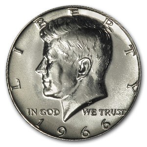 1966 Kennedy Half Dollar SMS BU