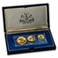 1966 Lesotho 3-Coin Gold Maloti Independence Set