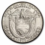 1966 Panama Silver 1/2 Balboa BU