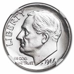 1966 Roosevelt Dime SMS MS-68 NGC