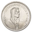 1966 Switzerland Silver 5 Francs BU