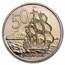 1967-1985 New Zealand Copper-Nickel 50 Cents BU (Endeavour)