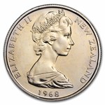 1967-1985 New Zealand Copper-Nickel 50 Cents BU (Endeavour)