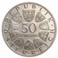 1967 Austria Silver 50 Schilling Blue Danube Waltz Proof