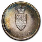 1967 Canada Silver Centennial of Confederation Medal BU (Toned)
