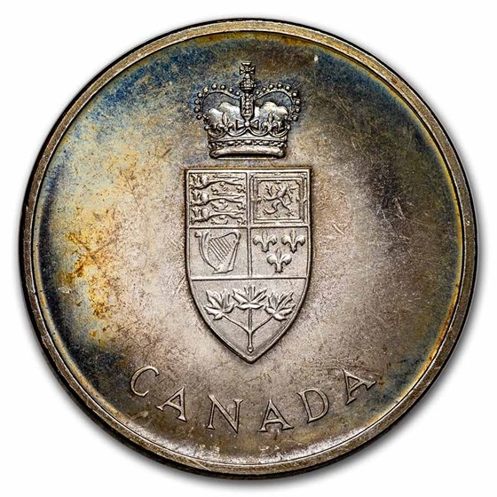 1967 Canada Silver Centennial of Confederation Medal BU (Toned) 1967 Canada Silver Centennial of Confederation Medal BU (Toned)