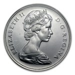 1967 Canada Silver Dollar Flying Goose AU