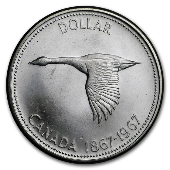 1967 Canada Silver Dollar Flying Goose BU 1967 Canada Silver Dollar Flying Goose BU