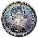 1967 Canada Silver Half Dollar Howling Wolf Prooflike (Toned)