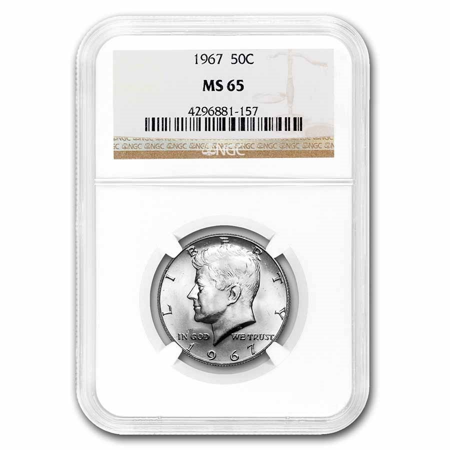 1967 Kennedy Half Dollar MS-65 NGC