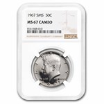 1967 Kennedy Half Dollar MS-67 Cameo NGC (SMS)