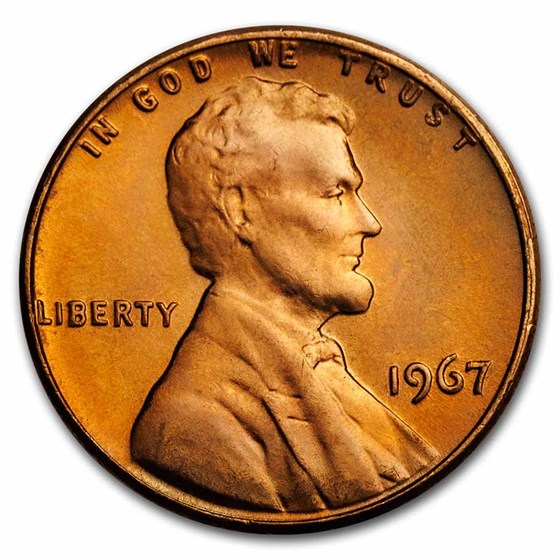 1967 Lincoln Cent BU (Red)