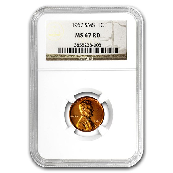 1967 Lincoln Cent SMS MS-67 NGC (Red) 1967 Lincoln Cent SMS MS-67 NGC (Red)