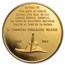 1967 Mexico Gold Gustavo Diaz Ordaz Medallic 50 Peso AU