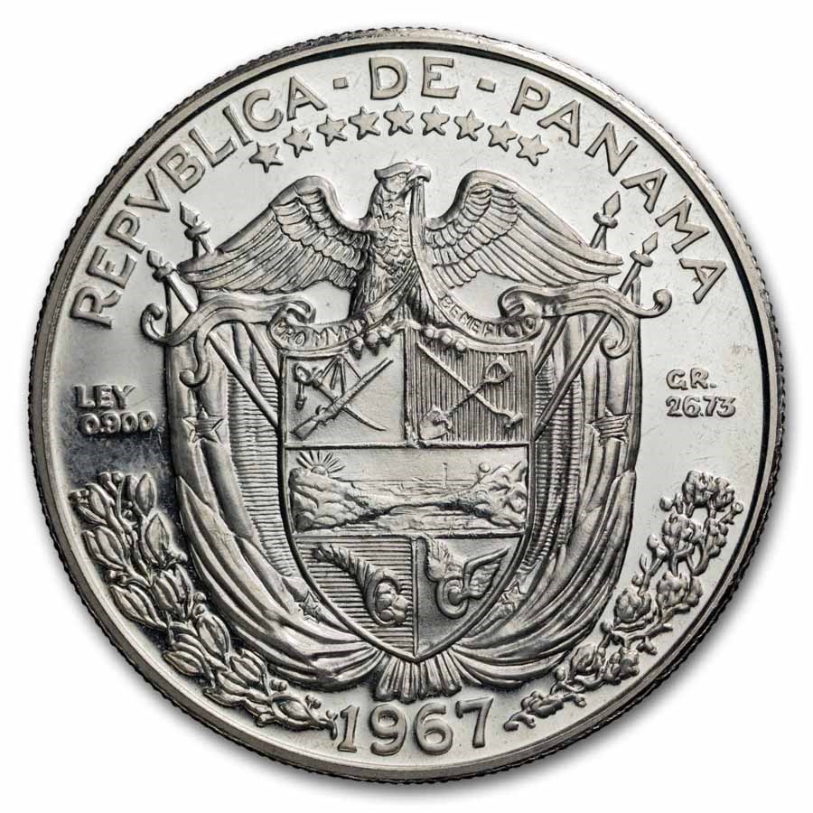 1967 Panama Silver Balboa Proof