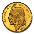 1967 Peru Gold 50 Soles MS-67 PCGS