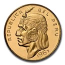 1967 Peru Republic Gold 50 Soles MS-66 NGC (PL)