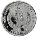 1967 Philippines Silver Peso Bataan Day BU (25th Anniv)