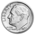 1967 Roosevelt Dime 50-Coin Roll BU