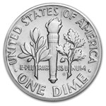 1967 Roosevelt Dime 50-Coin Roll BU