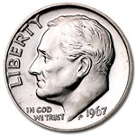 1967 Roosevelt Dime BU (SMS)