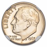 1967 Roosevelt Dime SMS MS-68 NGC