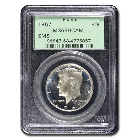 Buy 1967 Silver Kennedy Half Dollar MS-68 DCAM PCGS | APMEX