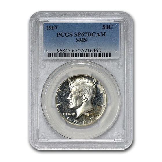 1967 Silver Kennedy Half Dollar SP-67 DCAM PCGS (SMS) 1967 Silver Kennedy Half Dollar SP-67 DCAM PCGS (SMS)