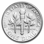 1967 SMS Roosevelt Dime 50-Coin Roll BU
