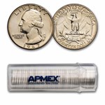 1967 SMS Washington Quarter 40-Coin Roll BU