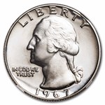 1967 SMS Washington Quarter MS-68 Cameo NGC