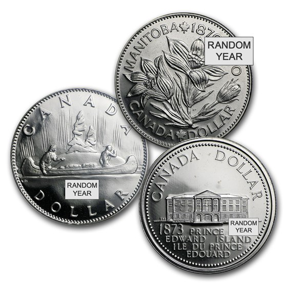 1968-2016 Canada Nickel-Clad Dollar BU/Proof 1968-2016 Canada Nickel-Clad Dollar BU/Proof
