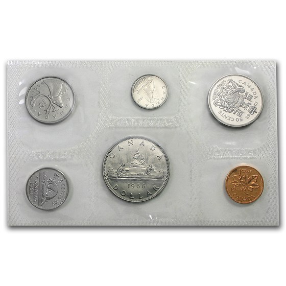 1968 Canada 6-Piece Proof Like Coin Set BU 1968 Canada 6-Piece Proof Like Coin Set BU