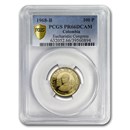 1968 Colombia Gold 100 Pesos Pope Paul VI PR-66 DCAM PCGS 1968 Colombia Gold 100 Pesos Pope Paul VI PR-66 DCAM PCGS