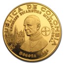 1968 Colombia Gold 1500 Pesos Pope Paul VI Proof
