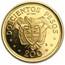 1968 Colombia Proof Gold 200 Pesos Pope Paul VI