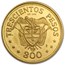 1968 Colombia Proof Gold 300 Pesos Pope Paul VI