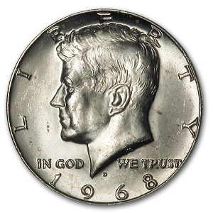 1968-D Kennedy Half Dollar BU