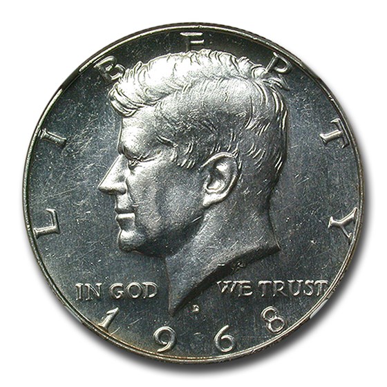 1968-D Kennedy Half Dollar MS-64 NGC (PL) 1968-D Kennedy Half Dollar MS-64 NGC (PL)