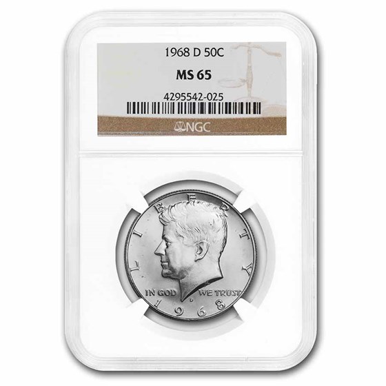 1968-D Kennedy Half Dollar MS-65 NGC 1968-D Kennedy Half Dollar MS-65 NGC
