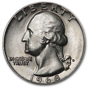 1968-D Washington Quarter BU