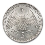 1968-J Germany Silver 5 Deutsche Mark BU