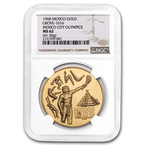 Buy 1968 Mexico Gold Medal Olympic Games MS-62 | APMEX