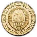1968-NI Yugoslavia Gold 200 Dinar Proof