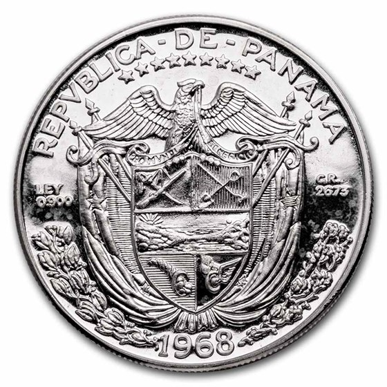1968 Panama Silver Balboa Proof