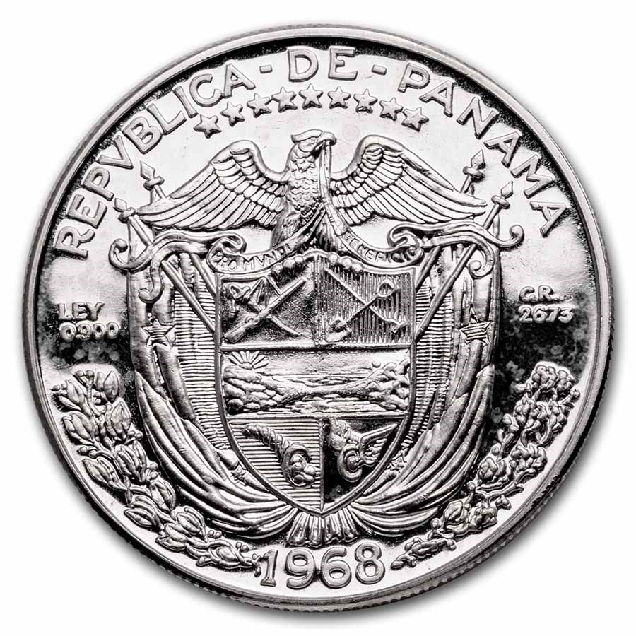 1968 Panama Silver Balboa Proof
