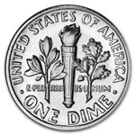 1968 Roosevelt Dime 50-Coin Roll BU
