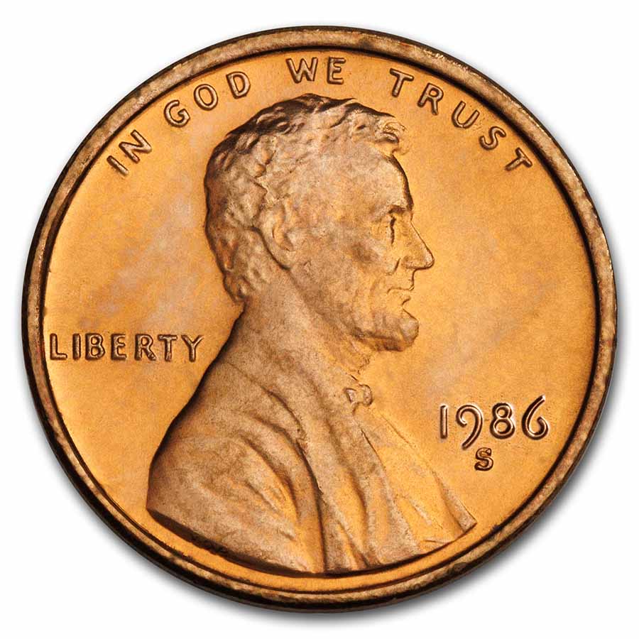 1968-S  Lincoln cent penny Brilliant Uncirculated 