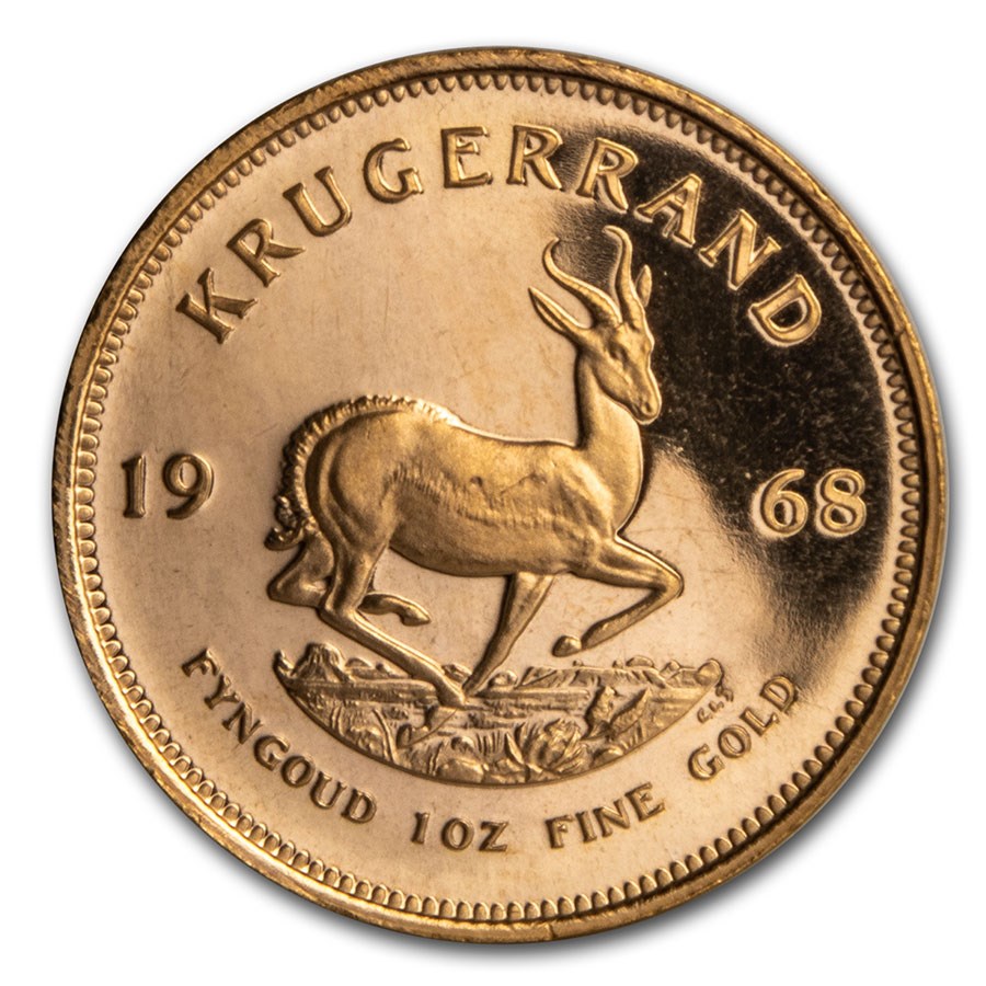 Buy 1968 South Africa 1 oz Gold Krugerrand BU (Impaired) APMEX