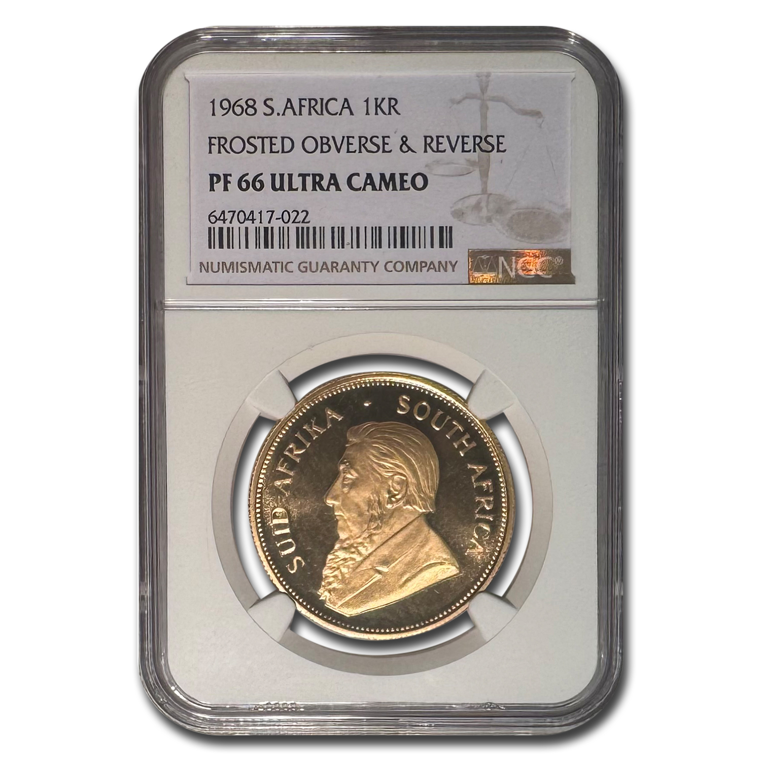 Buy 1968 South Africa 1 oz Gold Krugerrand PF-66 NGC Frosted